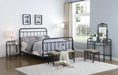 Livingston California King Panel Metal Bed Dark Bronze - Furniture Stars (Chicago, IL)