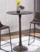 Oswego Round Bar Table Dark Russet and Antique Bronze - Furniture Stars (Chicago, IL)