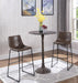 Oswego Round Bar Table Dark Russet and Antique Bronze - Furniture Stars (Chicago, IL)