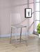 Juelia Counter Height Stools Chrome and Clear Acrylic (Set of 2) - Furniture Stars (Chicago, IL)