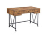 Analiese 3-drawer Writing Desk Antique Nutmeg and Black - Furniture Stars (Chicago, IL)