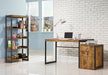 Estrella Writing Desk Antique Nutmeg and Gunmetal - Furniture Stars (Chicago, IL)