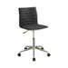 Chryses Adjustable Height Office Chair Black and Chrome - Furniture Stars (Chicago, IL)