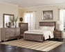 Kauffman Queen Panel Bed Washed Taupe - Furniture Stars (Chicago, IL)