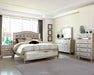 Bling Game Queen Panel Bed Metallic Platinum - Furniture Stars (Chicago, IL)