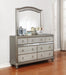 Bling Game Arched Dresser Mirror Metallic Platinum - Furniture Stars (Chicago, IL)