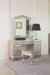 Bling Game Arched Top Vanity Mirror Metallic Platinum - Furniture Stars (Chicago, IL)