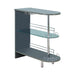 Adolfo 3-tier Bar Table Glossy Grey and Clear - Furniture Stars (Chicago, IL)