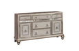 Bling Game 5-drawer Dining Server Metallic Platinum - Furniture Stars (Chicago, IL)