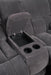 Weissman Motion Loveseat with Console Charcoal - Furniture Stars (Chicago, IL)