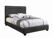 Chloe Tufted Upholstered Eastern King Bed Charcoal - Furniture Stars (Chicago, IL)