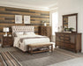 Devon Tufted Upholstered California King Bed Beige - Furniture Stars (Chicago, IL)