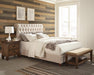 Devon Tufted Upholstered Queen Bed Beige - Furniture Stars (Chicago, IL)