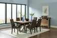 Spring Creek Dining Table with Extension Leaf Natural Walnut - Furniture Stars (Chicago, IL)