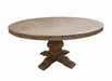 Florence Round Pedestal Dining Table Rustic Smoke - Furniture Stars (Chicago, IL)