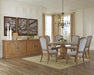 Florence Round Pedestal Dining Table Rustic Smoke - Furniture Stars (Chicago, IL)