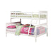 Chapman Twin Over Full Bunk Bed White - Furniture Stars (Chicago, IL)