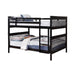 Chapman Full Over Full Bunk Bed Black - Furniture Stars (Chicago, IL)
