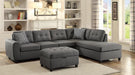 Stonenesse Tufted Storage Ottoman Grey - Furniture Stars (Chicago, IL)