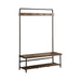 Alise Hall Tree with 5 Coat Hooks Chestnut and Dark Bronze - Furniture Stars (Chicago, IL)