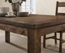 Coleman Rectangular Dining Table Rustic Golden Brown - Furniture Stars (Chicago, IL)
