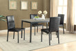 Garza Upholstered Dining Chairs Black (Set of 2) - Furniture Stars (Chicago, IL)