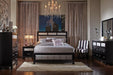 Barzini Queen Upholstered Bed Black and Grey - Furniture Stars (Chicago, IL)