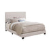 Boyd Eastern King Upholstered Bed with Nailhead Trim Ivory - Furniture Stars (Chicago, IL)