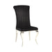 Betty Upholstered Side Chairs Black and Chrome (Set of 4) - Furniture Stars (Chicago, IL)