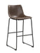 Michelle Armless Bar Stools Two-tone Brown and Black (Set of 2) - Furniture Stars (Chicago, IL)