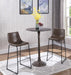 Michelle Armless Bar Stools Two-tone Brown and Black (Set of 2) - Furniture Stars (Chicago, IL)