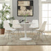 Lowry Round Dining Table White - Furniture Stars (Chicago, IL)