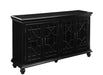 Kovu 4-door Accent Cabinet Black - Furniture Stars (Chicago, IL)