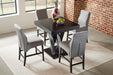 Mulberry Upholstered Counter Height Stools Grey and Cappuccino (Set of 2) - Furniture Stars (Chicago, IL)