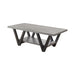 Stevens V-shaped Coffee Table Black and Antique Grey - Furniture Stars (Chicago, IL)