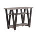 Stevens V-shaped Sofa Table Black and Antique Grey - Furniture Stars (Chicago, IL)
