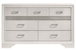 Miranda 7-drawer Dresser White and Rhinestone - Furniture Stars (Chicago, IL)