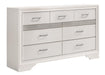 Miranda 7-drawer Dresser White and Rhinestone - Furniture Stars (Chicago, IL)
