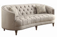 Avonlea Sloped Arm Upholstered Sofa Trim Grey - Furniture Stars (Chicago, IL)