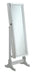 Elle Jewelry Cheval Mirror with Crytal Trim Silver - Furniture Stars (Chicago, IL)