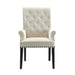 Alana Tufted Back Upholstered Arm Chair Beige - Furniture Stars (Chicago, IL)