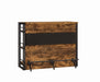 Renaldi Bar Unit with Stemware Rack Antique Nutmeg - Furniture Stars (Chicago, IL)