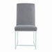 Mackinnon Upholstered Side Chairs Grey and Chrome (Set of 2) - Furniture Stars (Chicago, IL)