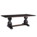 Parkins Double Pedestals Dining Table Rustic Espresso - Furniture Stars (Chicago, IL)