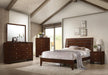 Serenity Eastern King Panel Bed Rich Merlot - Furniture Stars (Chicago, IL)