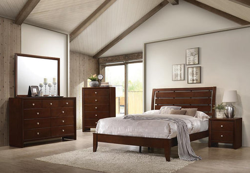 Serenity Queen Panel Bed Rich Merlot - Furniture Stars (Chicago, IL)