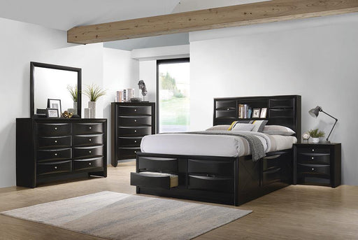 Briana Eastern King Platform Storage Bed Black - Furniture Stars (Chicago, IL)