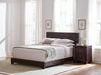 Dorian Upholstered Eastern King Bed Brown - Furniture Stars (Chicago, IL)