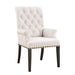 Alana Upholstered Arm Chair Beige and Smokey Black - Furniture Stars (Chicago, IL)