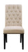 Alana Upholstered Side Chairs Beige and Smokey Black (Set of 2) - Furniture Stars (Chicago, IL)